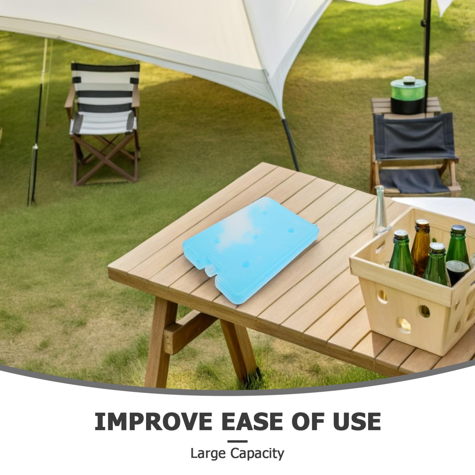 TOYANDONA Ice Packs Large Capacity Reusable Food Preservation Cooling Blocks For Lunch Boxes Outdoor Picnics Market Stalls