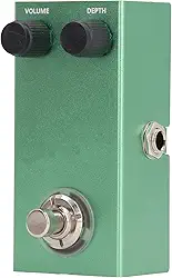 Pedal de Efeitos Vibrato, Placa de Guitarra Elétrica Com Controle de Botão Compacto de Liga de Alumínio DC9V, Comutação Direta