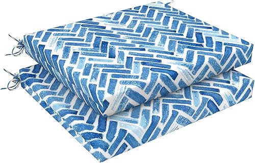 LVTXIII Cojines para Sillas de Exterior, Cojines para Muebles de Patio Resistentes a la Decoloración, Cojines Cuadrados para Sillas de Esquina de