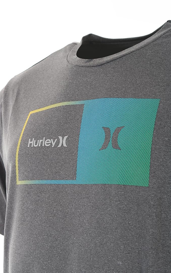 Hurley Herren Halfer Gradient UPF Tee Ss Rash Guard Shirt