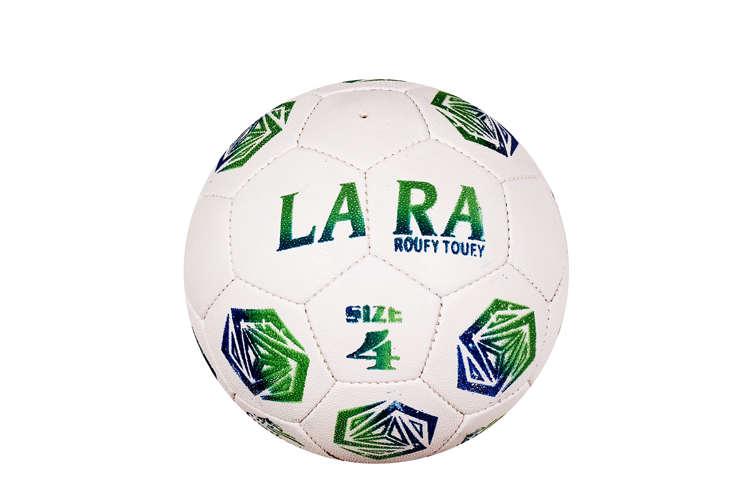 FB-01 New Small Size Rubber Football & 1 Needle Pin, (Multi Color, Size 4 for All Age Groups Kids and Children) New Age All Surface Football-image-30