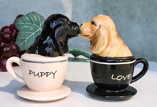 Miniatura 7 de Ebros Gift Cocker Spaniel Puppy Love Dogs - Juego de figuras coleccionables de cerámica para perros y mascotas, utensilios de cocina decorativos