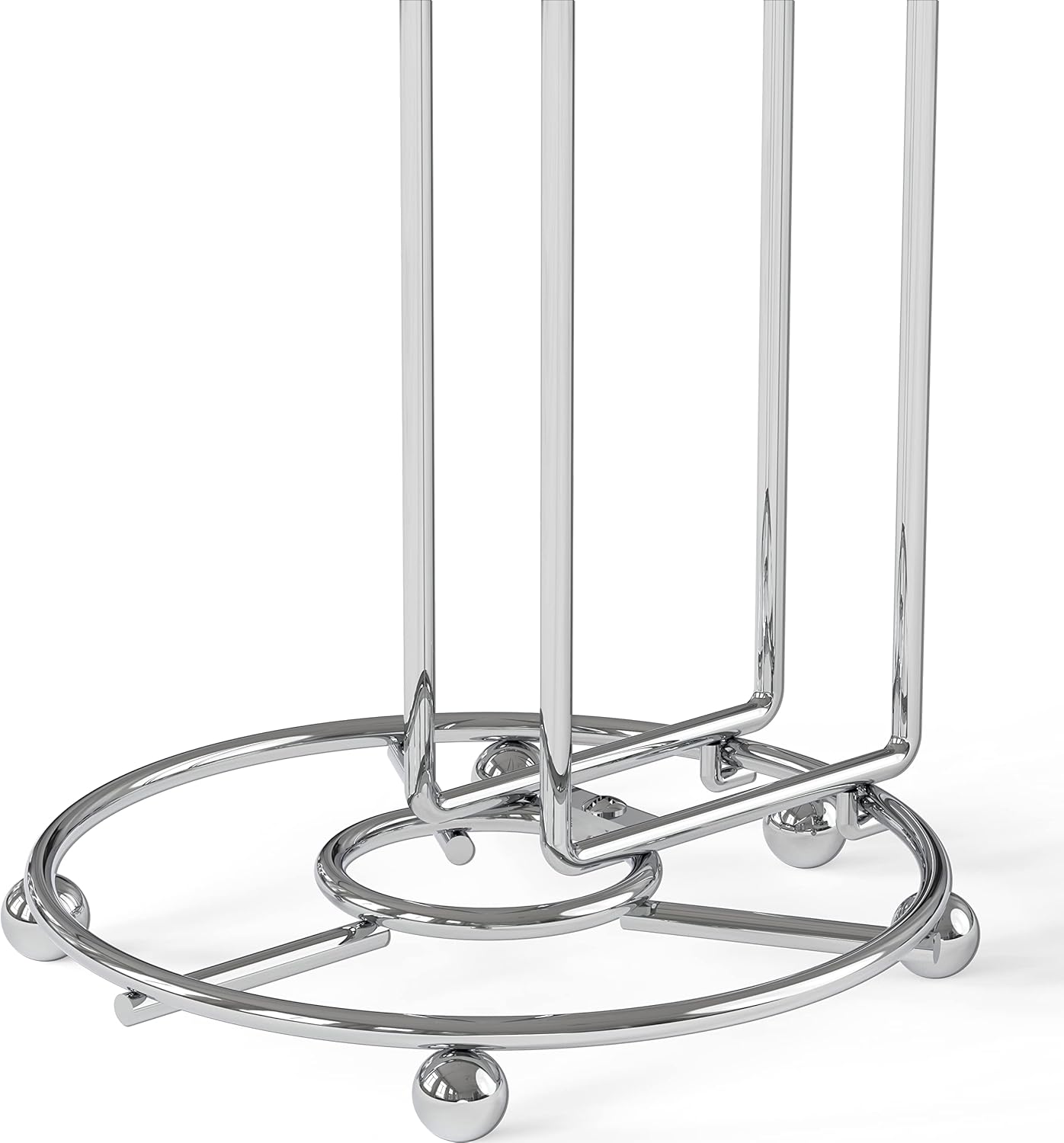 Simple Houseware Toilet Paper Holder for Bathroom Tissue Freestanding Storage, Chrome