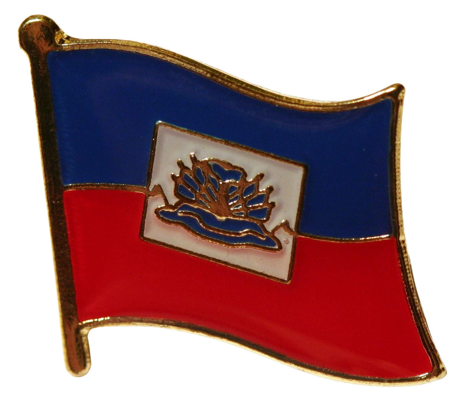 Buxton's Badges Multiple Haiti Flag Pin Badge
