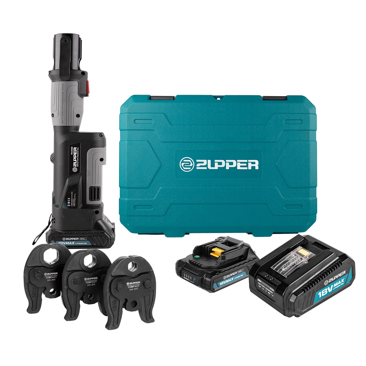 ZUPPER Press Tool, 18V Electric Pipe Crimping Tool for 1/2