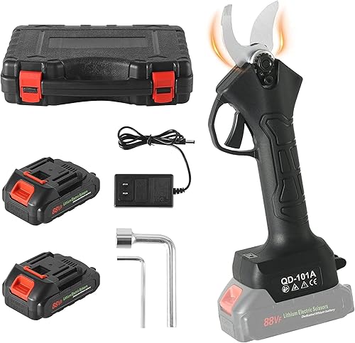 FoundGo Tijeras eléctricas para podar árboles, inalámbricas, podadoras eléctricas, tijeras de podar, mordedora, herramienta profesional de corte de