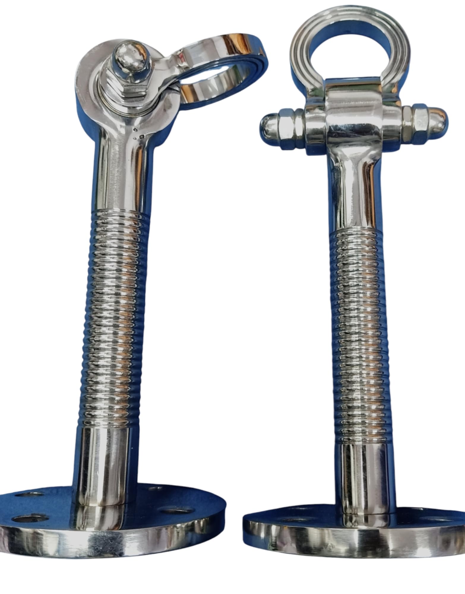 KKRIYA HOME DECOR 10 inch HI-Grade Heavy Duty Pure Stainless Steel Super Quality Life TIME WARRENTY, Ceiling KADA Swing, Weight Capacity of 2000KG, (Pack of 2PCS) Strong and Sturdy. 4