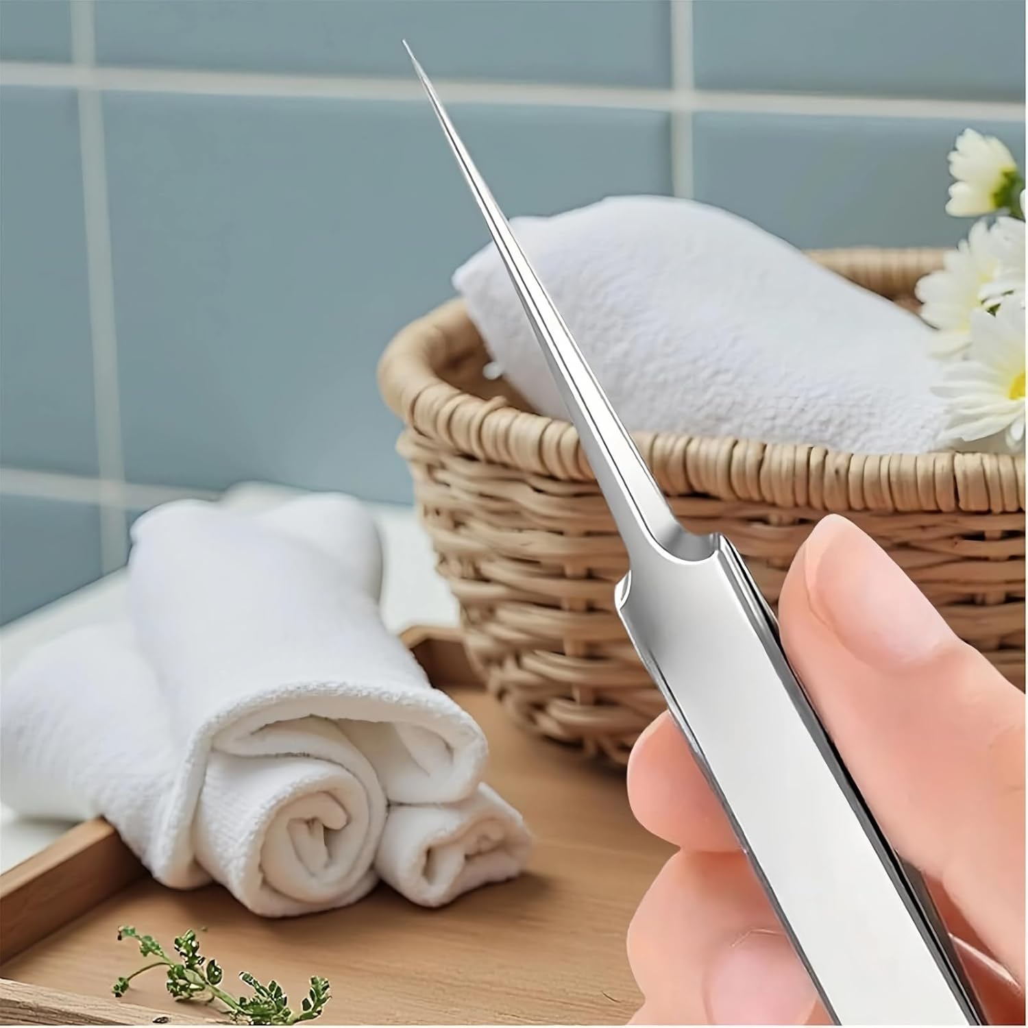 1pc Extra Fine Cellular Blackhead Tweezers Facial Beauty Tools for Skin Care 1pc Extra Fine Cellular Blackhead Tweezers Facial Beauty Tools for Skin Care