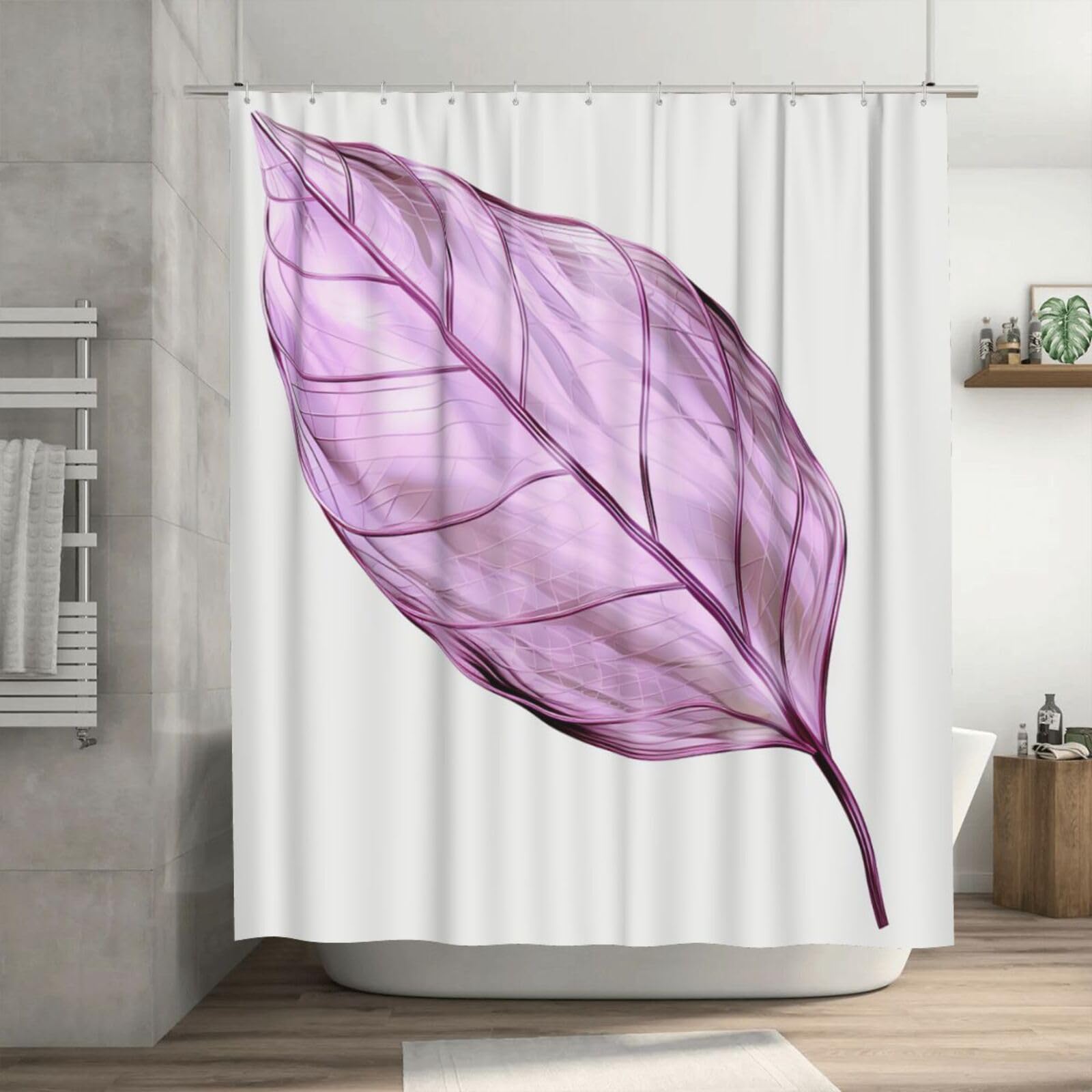 Rideau de douche motifs lilas imperméable grand format 182,9x182,9 cm