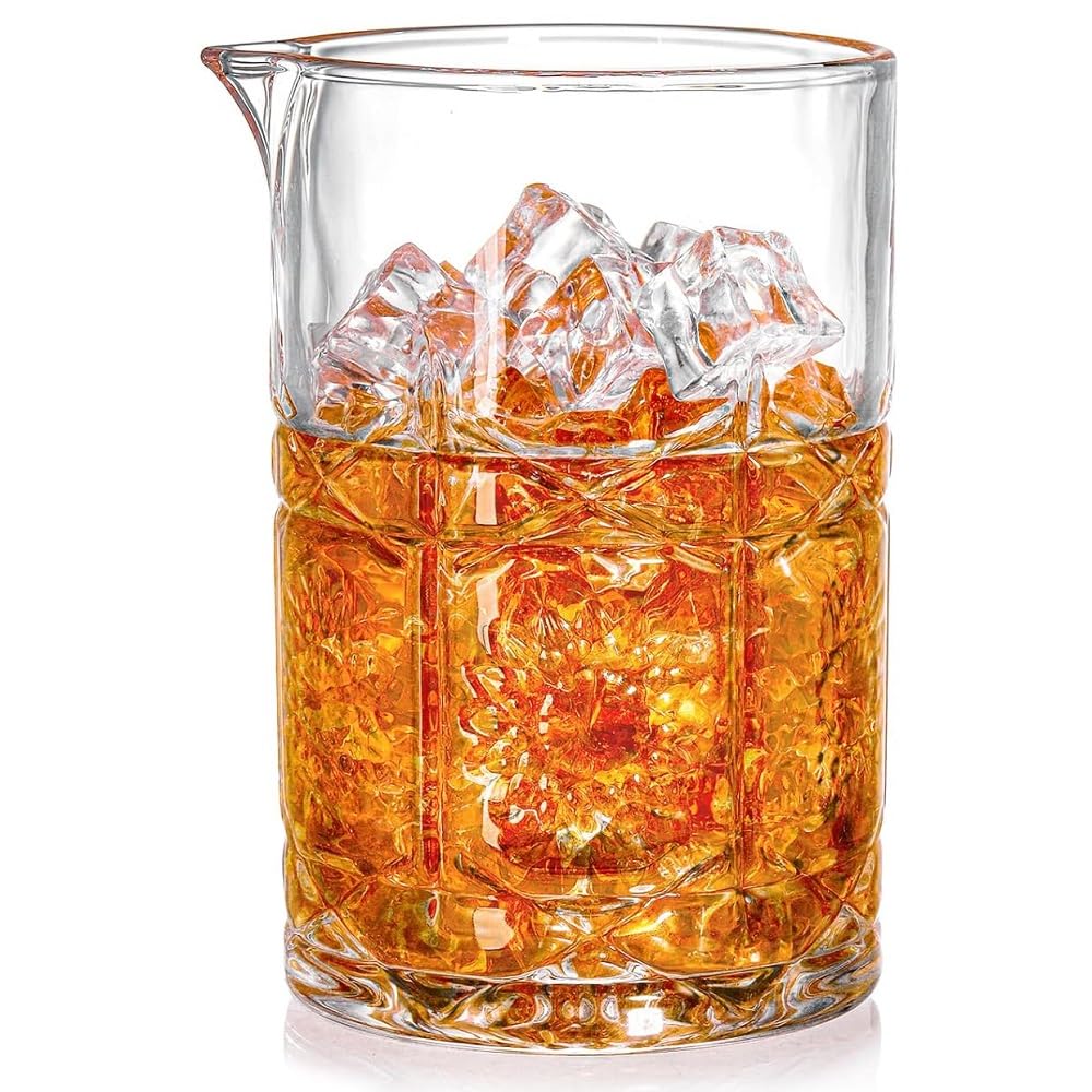 Cocktail Mixing Glass 70cl with Small Spout Cocktail Mixer Professional Mixing Glass Equipment Bar Restaurant Bartender Accessory Material CHR (Leon) - Image 2