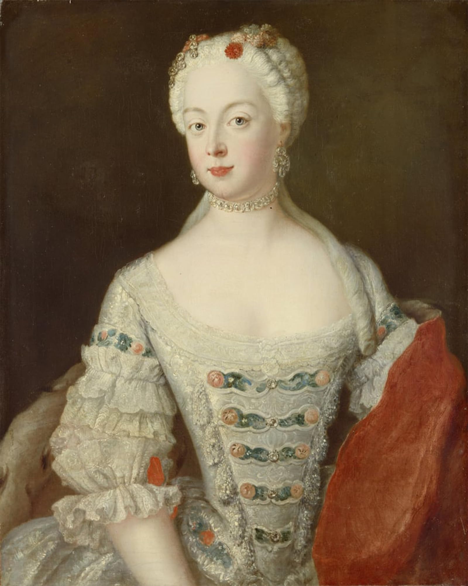 ARTXLXXBN Famous Art Print Poster Vintage Wall Art Crown Elisabeth Christine Von Preussen by Antoine Pesne Canvas Art Poster for Home Decor 60x90cm