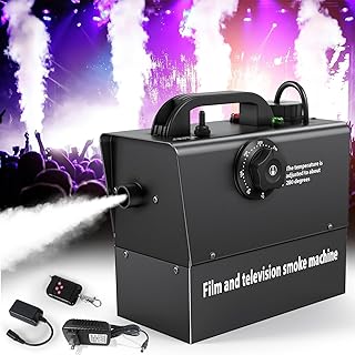 Máquina de Niebla 400W, Máquina de Humo para Escenario Pequeña Portátil, Control Manual de DJ para Fiesta, Temperatura Ajustable para KTV, Boda, Halloween, Navidad, Fotografía, Exteriores, Películas