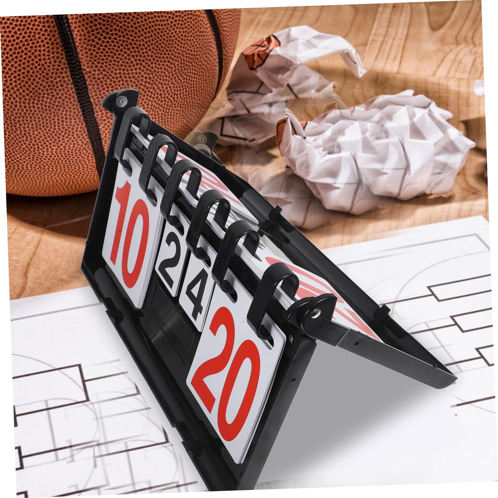 GOOHOCHY Scoreboard for Basketball Games Multi-Functional Sports Scorekeeper Sturdy Craftsmanship