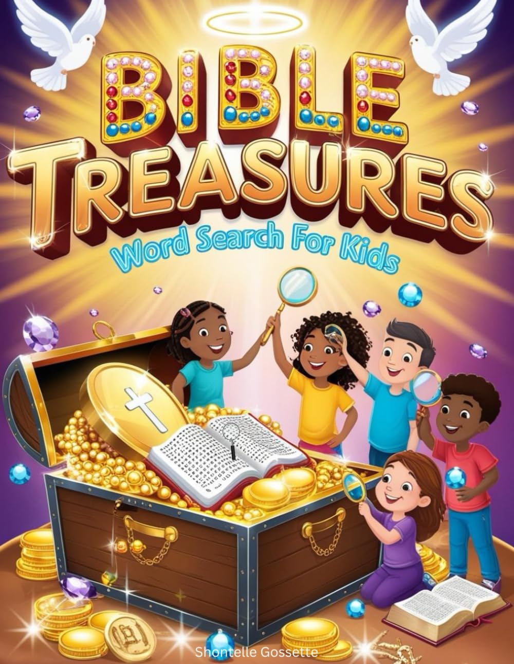 Bible Treasures Word Search for Kids: 50 Fun & Faith-Based Puzzles for Kids | Bible Stories & Scriptures | Includes Solutions