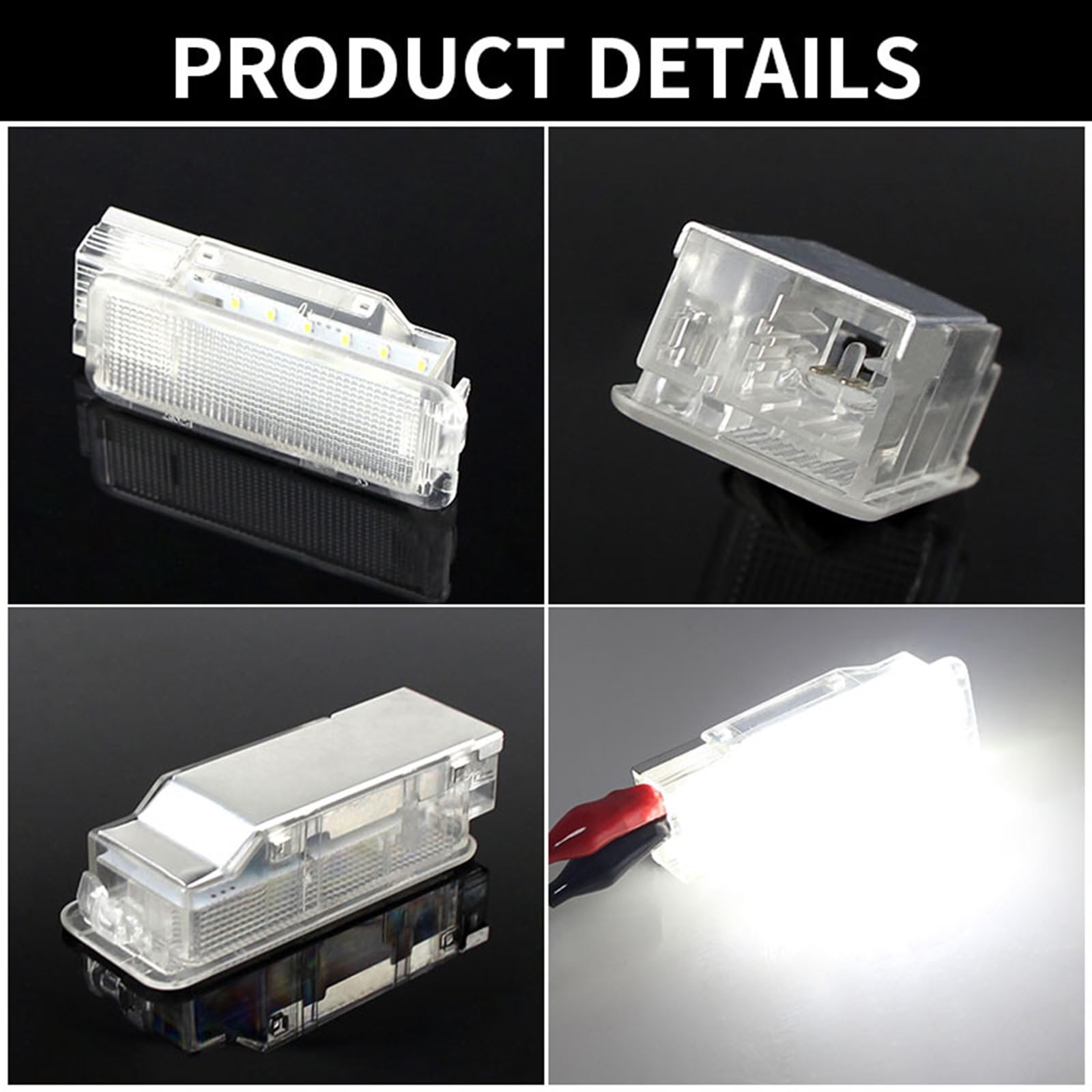 Luces LED for Maletero de Equipaje, lámparas for reposapiés, guantera, for Citroen, C2 C3 C4 C5 C6 C8 DS3 Dispatch Saxo Xanria Xsara, 206 Luz de Bienvenida para Puerta(1PCS LED Light)