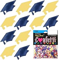 Vista 43 de Confeti Grad Cap Negro, Púrpura Combo - 2 bolsas de media onza (1 oz) (8400/8412)