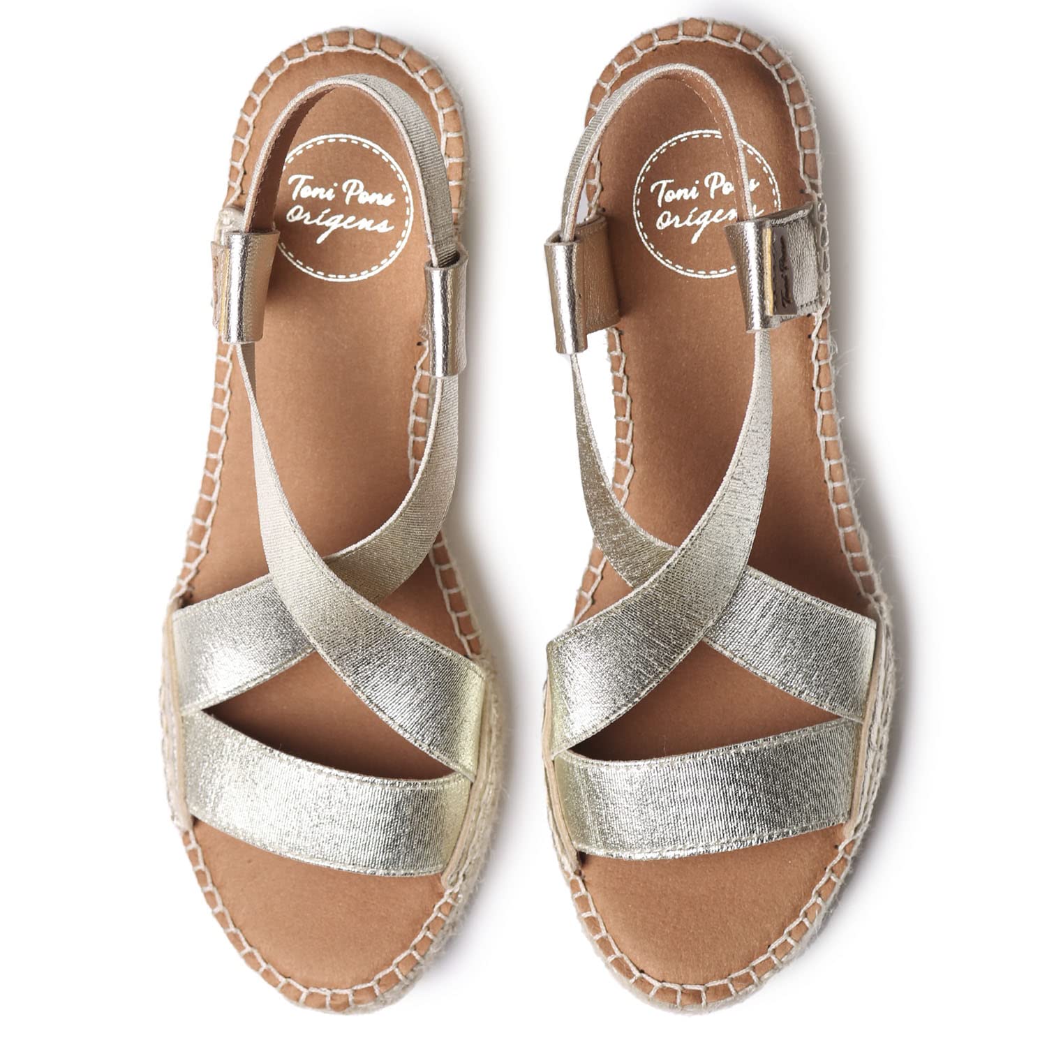TONI PONS TURA-RC -Espadrille compensée Femme en Cuir.