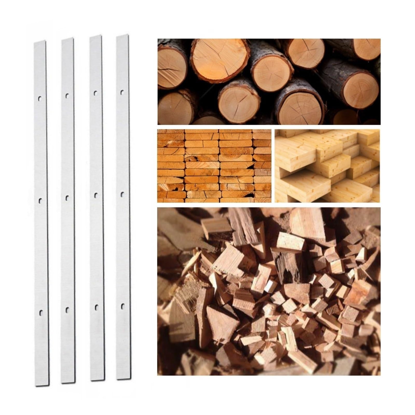 Cuchillas for cepilladora, 8 piezas, 320 x 12 x 1,5 mm, cuchilla for cepilladora de carpintería, cuchilla for cepilladora eléctrica reversible HSS for TP305 TP400LS 22-565 22-560, filos dobles