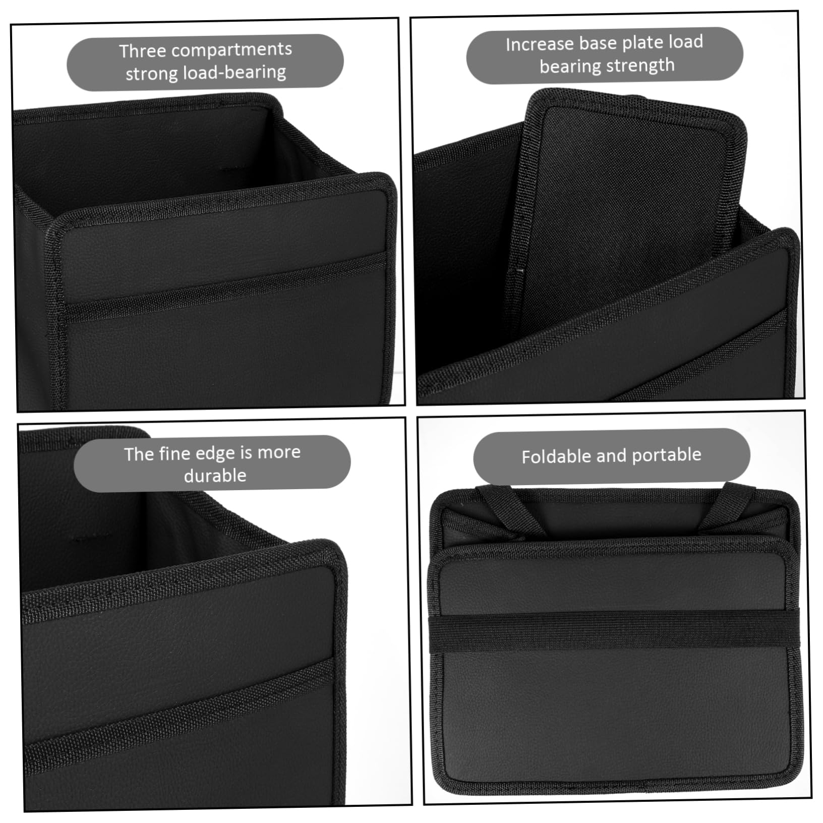 Faltbarer Autositz Organizer Rücksitz Auto Mülleimer aus Oxfordstoff | Tragbar, Strapazierfähig, Stabile Ausführung, Elegante Optik, für Wagen, Platzsparend Zusammenklappbar