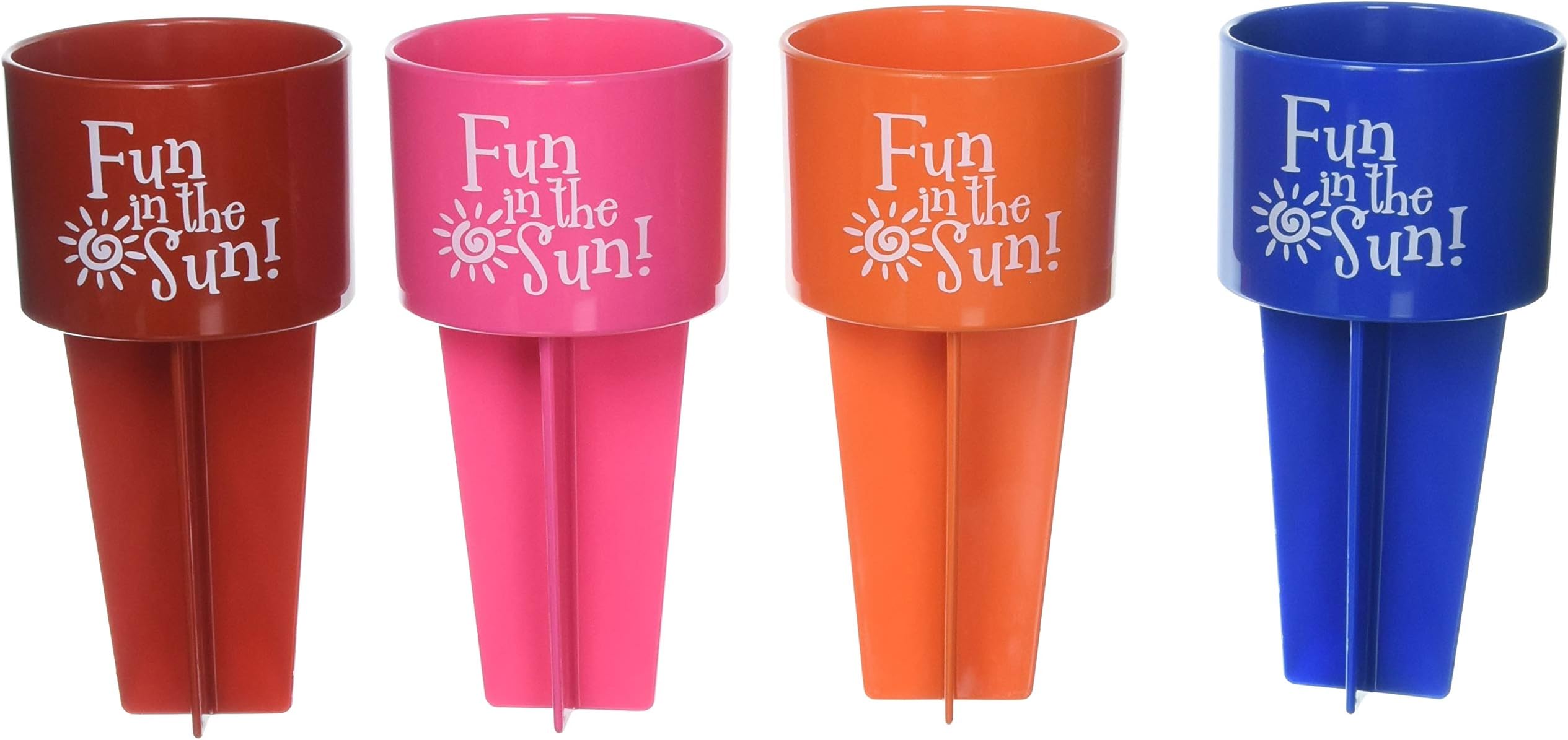 SPIKER funinthesun beach cup holder, One, 6 assorted colors