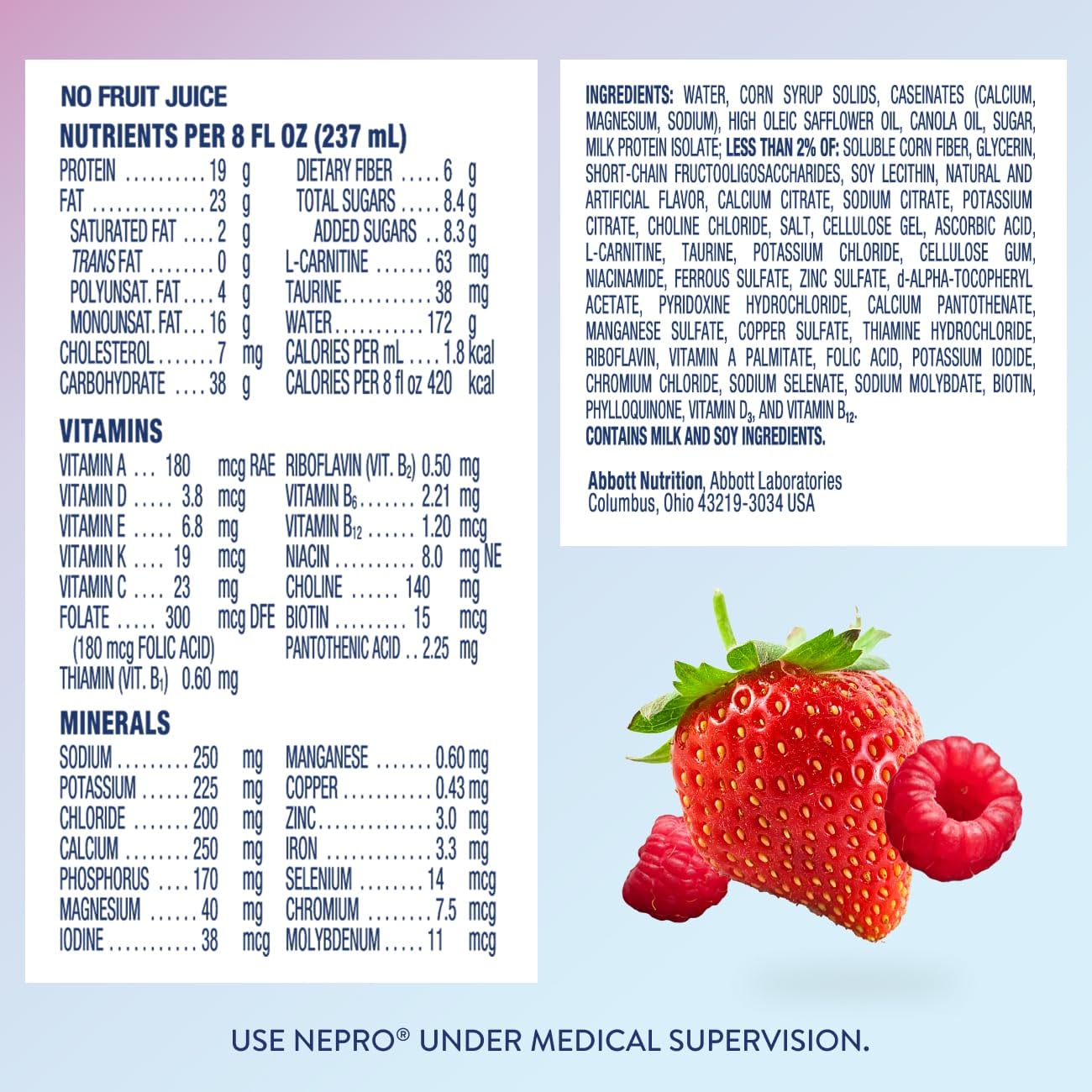 Nepro Renal Nutrition Shake for People on Dialysis, Mixed Berry, 24ct — Amazon image 2