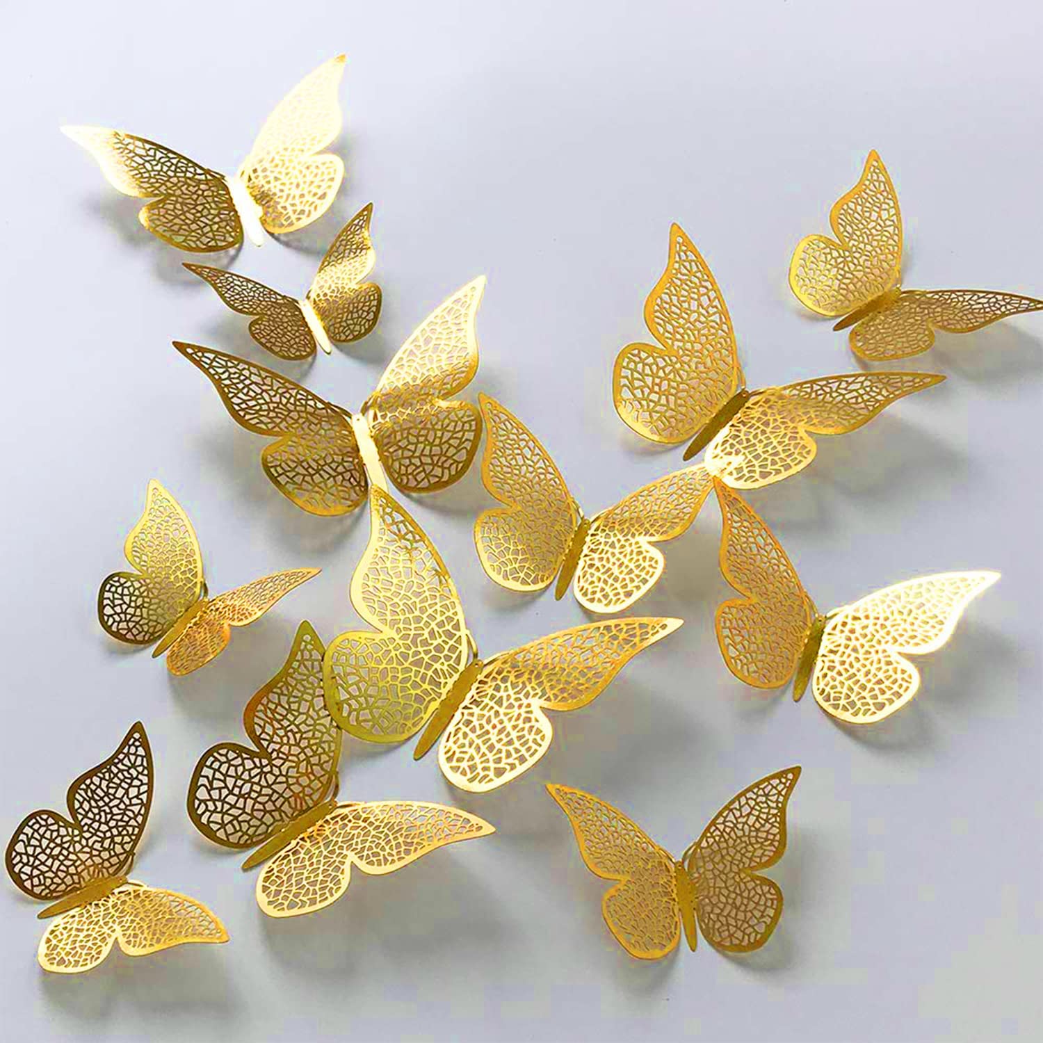 Glazy 12pcs 3D Home Decor Butterfly with Sticking Pad (Shimmer Golden, Set of 12) (B0CR7DHRZ9) Amazon Price History, Amazon Price Tracker