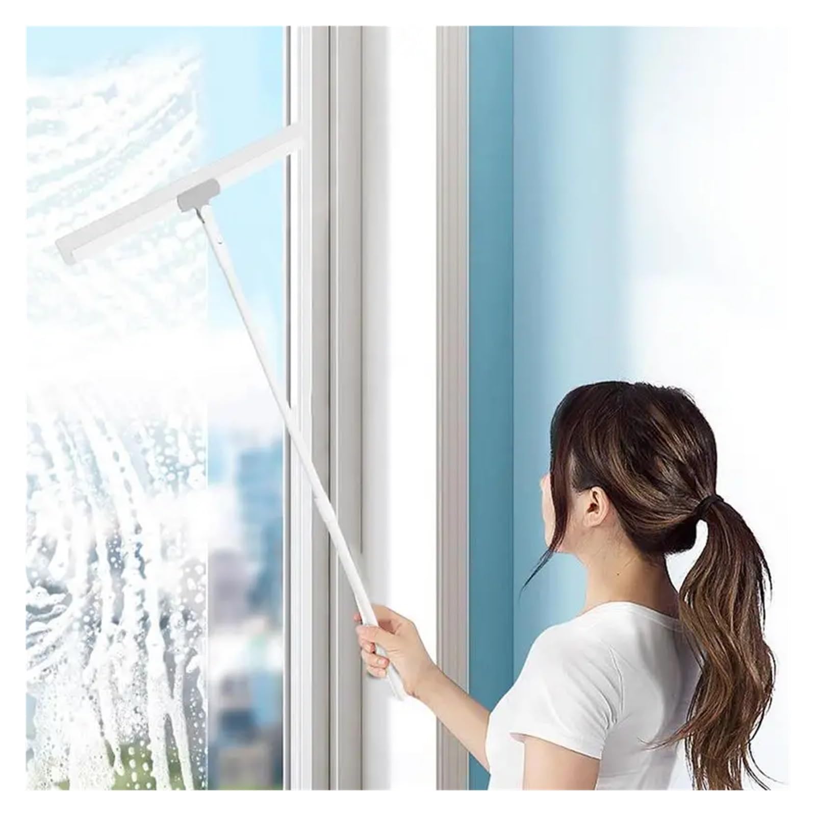 Escoba Mágica for Limpieza De Suelos De Silicona, Tira Escobilla De Goma, Vidrio for Ventana