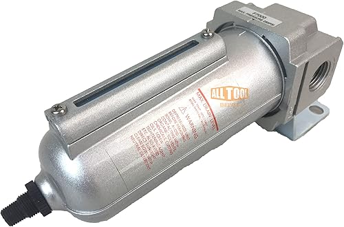 Miniatura 3 de 12 "NPT Heavy Duty Filtro de partículas de grado industrialtrampa de agua para líneas de aire comprimido de compresor de aire, 5u con cuenco de