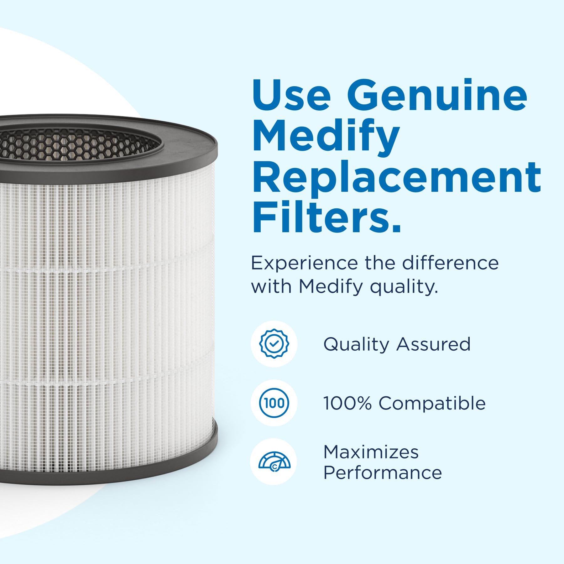 Filtre Rechange Medify MA-15 HEPA H13 - Préfiltre + Charbon Actif Pour Purificateur D'Air