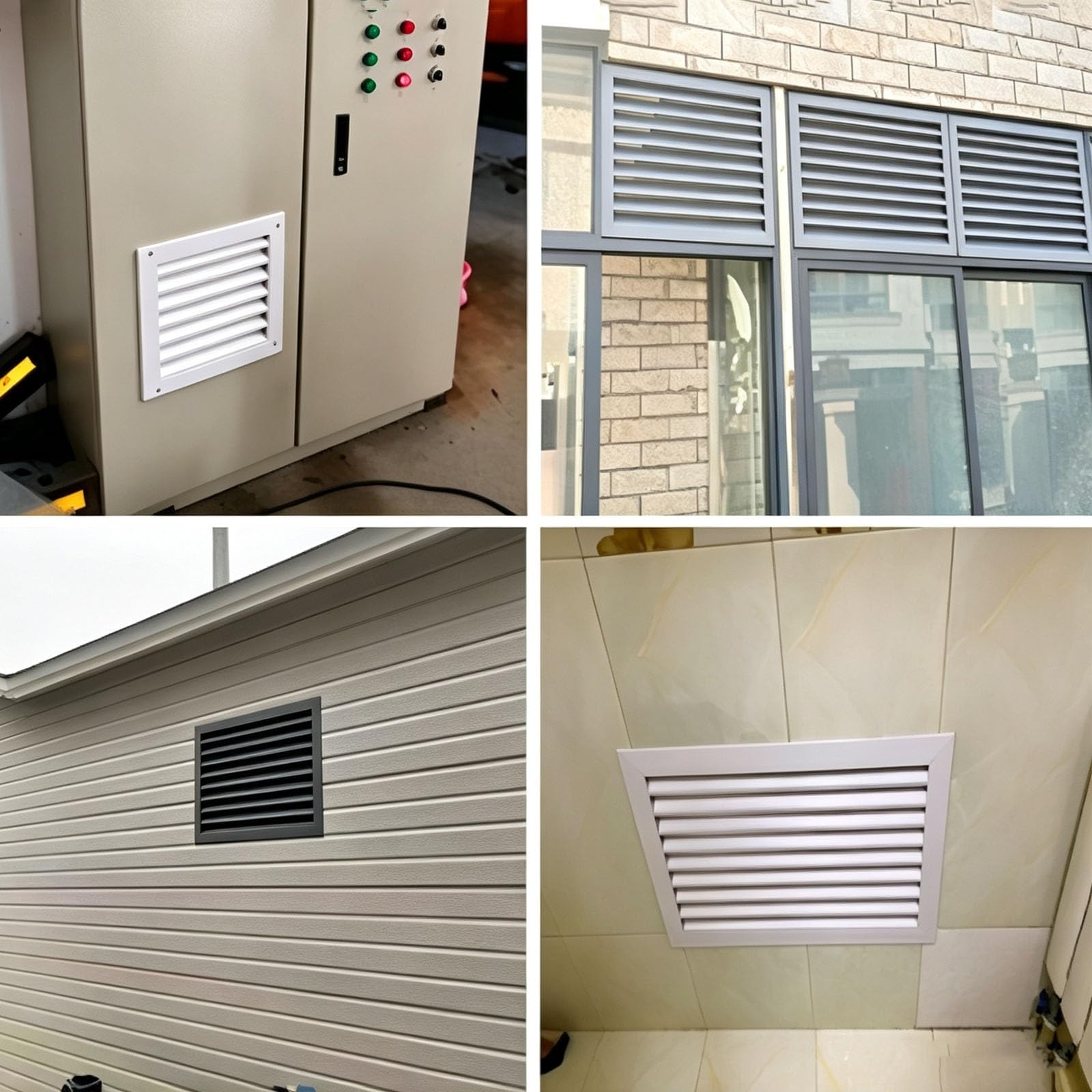 Sistemi di Ventilazione, griglia di aerazione in Alluminio | Griglia di ventilazione a rete per camino, bagno, parete e soffitto(43.5*43.5cm)