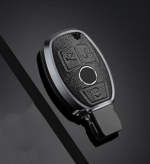 Capa de chaveiro de carro capa de chave de liga de zinco inteligente, apto para Mercedes Benz W203 W210 W211 W124 W202 W204 AMG