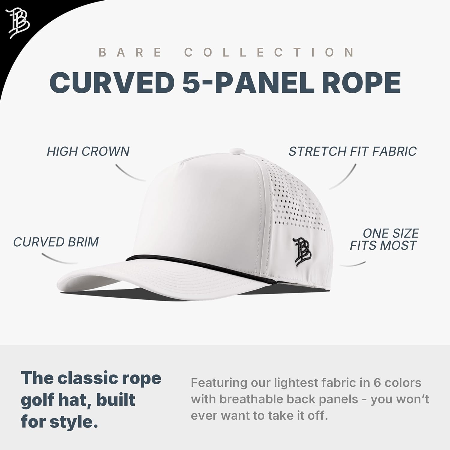 Branded Bills Officially Licensed x Florida State Seminoles White Black Rope 5-Panel FSU Team Logo - Image 4