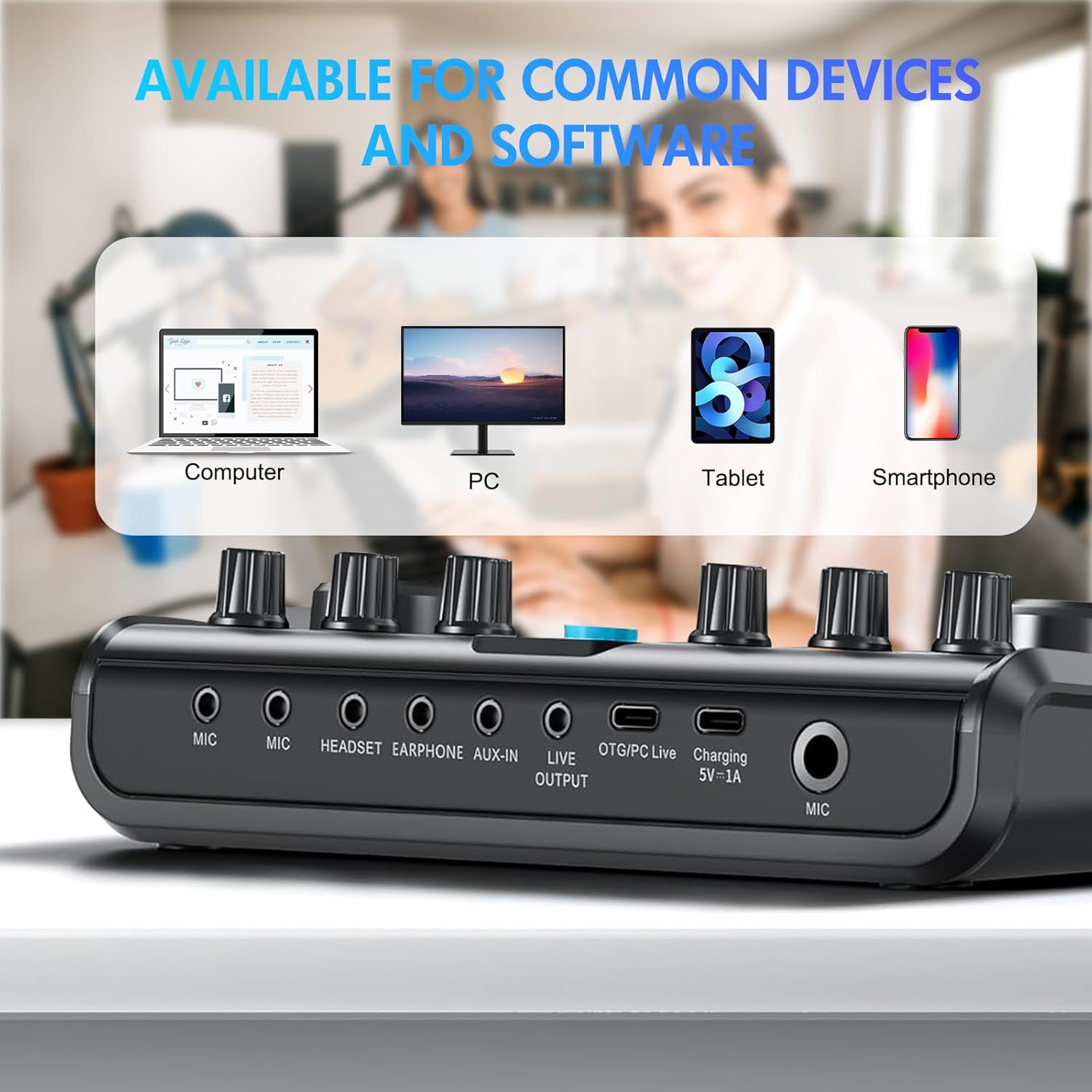 ALSO GO Upgraded Podcast Microphone Bundle, Podcast Equipment Bundle, Recording Studio Equipment for Podcasting, Singing, Streaming, Gaming