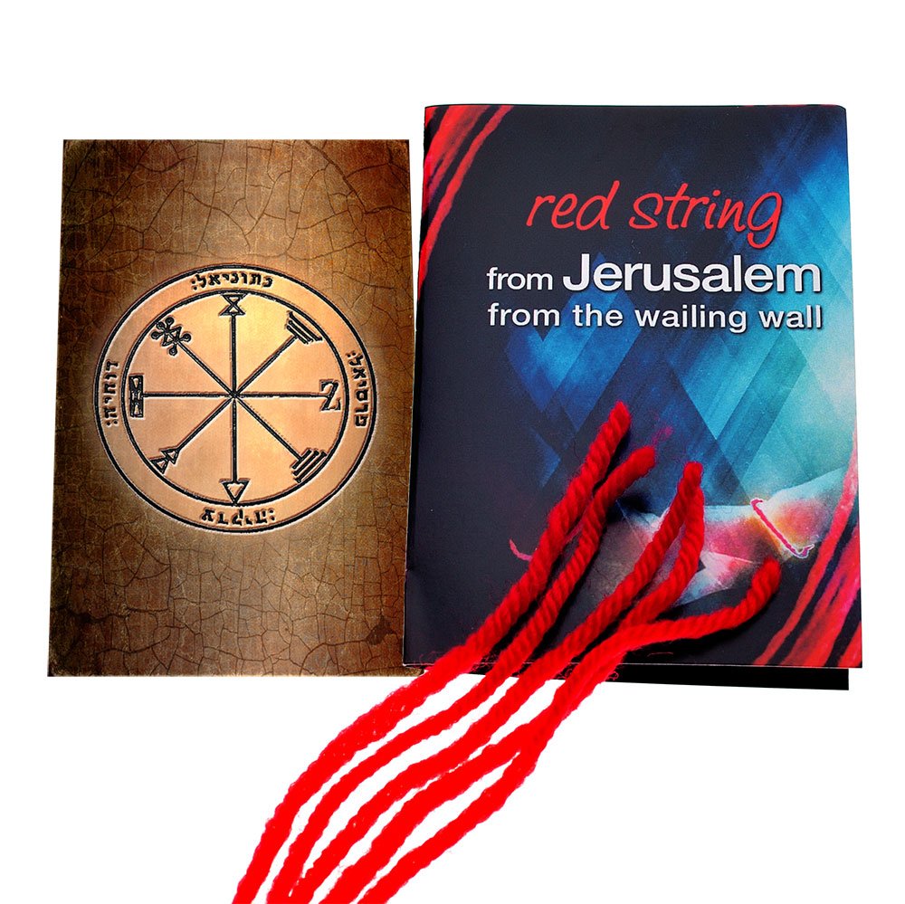 5 Kabbalah Red String Bracelets Blessed in Jerusalem with King Solomon Profusion Seal Seal Amulet