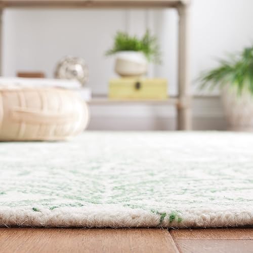 Miniatura 41 de MARTHA STEWART x SAFAVIEH MSR3528F - Alfombra contemporánea hecha a mano de 8 x 10 pies, color marfil/gris