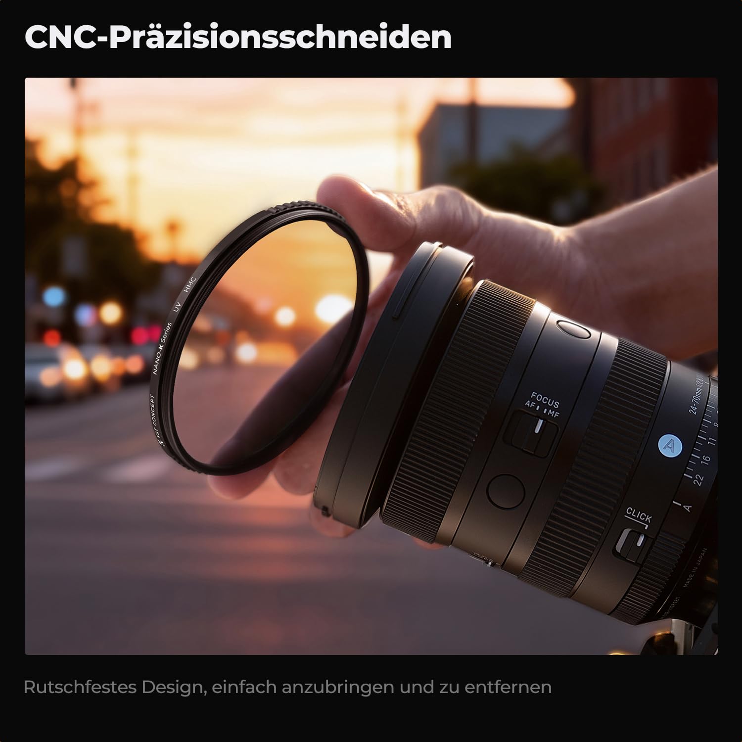 K&F Concept K-Serie Pro UV-Filter Slim MC UV Schutzfilter 86mm