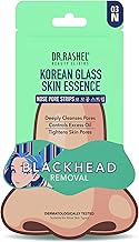 DR.RASHEL Korean Nose Pore Strips | With 1% ceramides and Rice Water | Deep Cleansing | Pore Tightening | Blackhead Removal | 3 Strips
