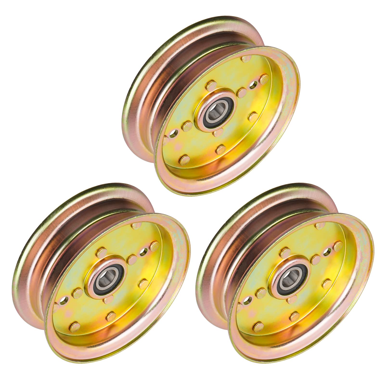 539132728 Flat Idler Pulley for Husqvarna RZ4623 RZ5424 FD48 FD61 YT48XLS GT48XLS TS348 MZ52 Poulan 460ZX 925ZX 950ZX Replace 539-132728 539112196