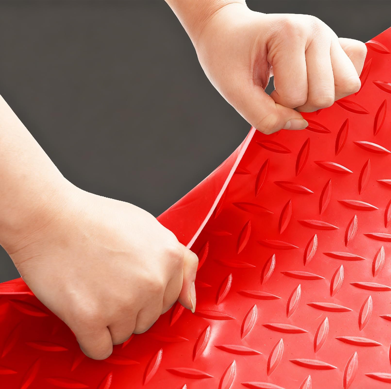 Gummi-Garagenbodenmatte, strapazierfähige Rolle, rutschfeste Werkstattmatte für den Innen- und Außenbereich