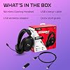 HyperX Cloud Stinger 2 wireless gaming headset, compatible with computer. Noise canceling rotary mute microphone, comfortable memory foam, up to 20 hours battery life