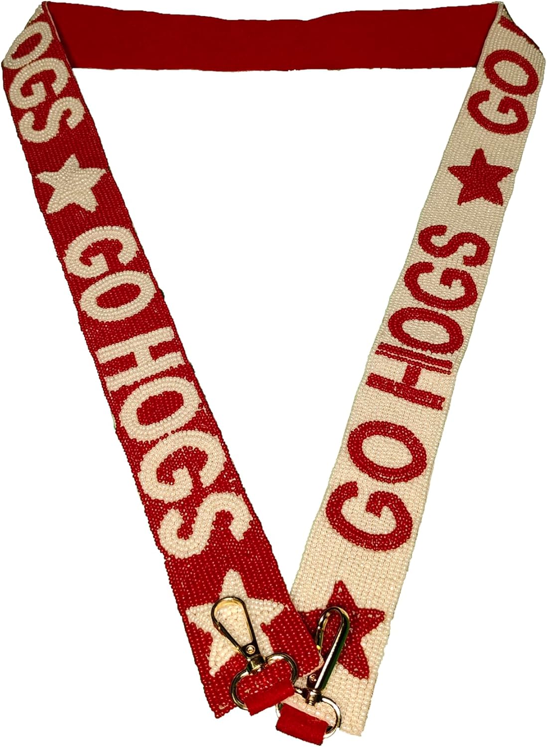 Handmade woo razor Sooi Beaded Purse Strap – 47" x 1.5" for Game Day, Crossbody and Handbag Replacement