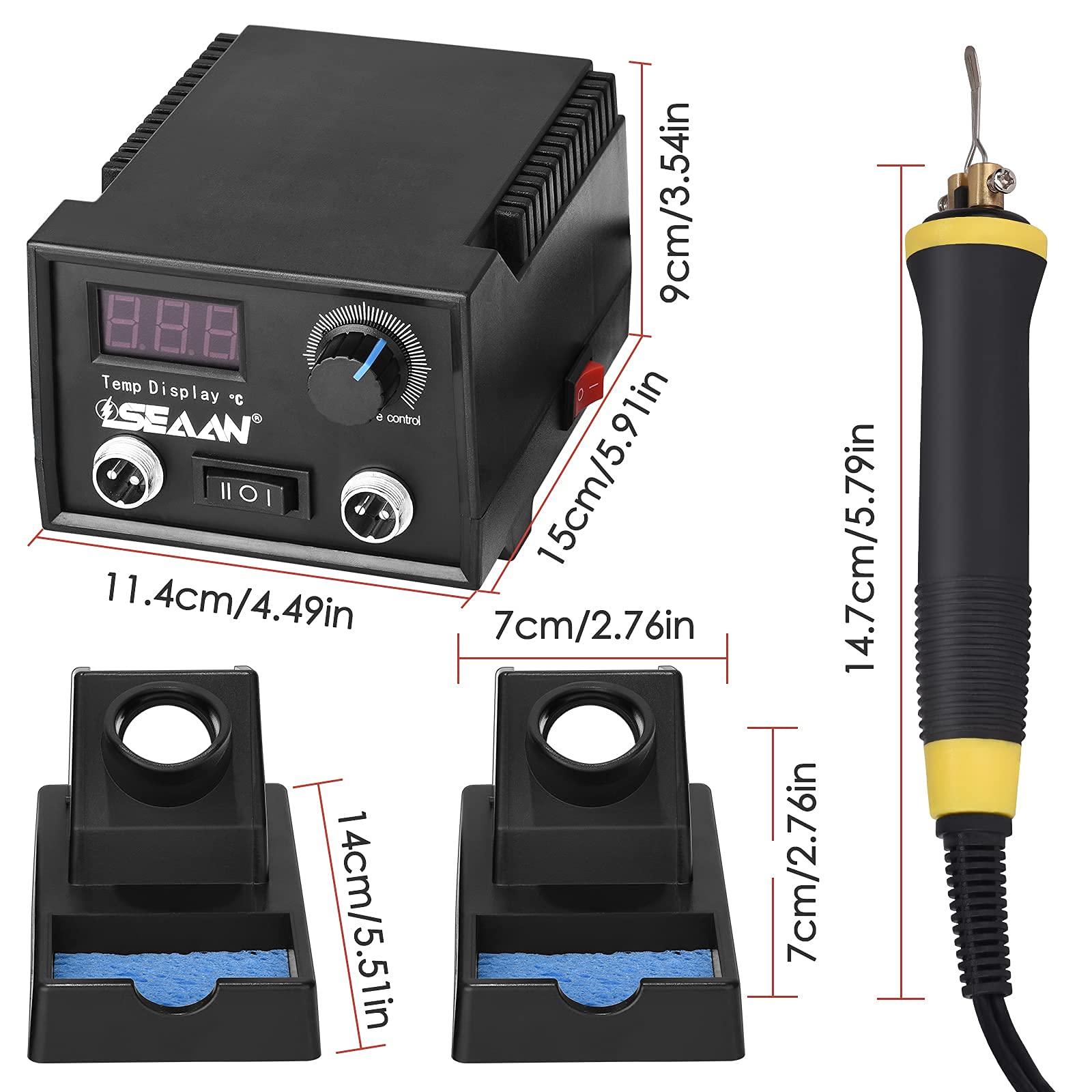 Crtkoiwa BolíGrafo Multifuncional para Pirograbado de LeñA con 23 Puntas de Pirograbado, Ajuste de Temperatura de 100 ℃ -700 ℃, Máquina de pirograbado Kit，Kit de Pirograbador de Madera