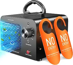 Gerador de ozônio 48.000 mg, remoção de odor de máquina de ozônio comercial, desodorizador purificador de ar ionizador de O3 de alta capacidade, mini portátil para carro, casa, fumaça, animais de