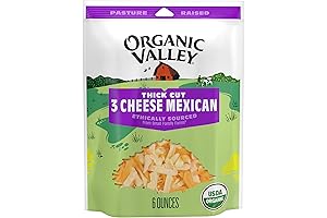 Organic Valley 3 Cheese Organic Thick Cut Shredded Mexican Cheese Blend