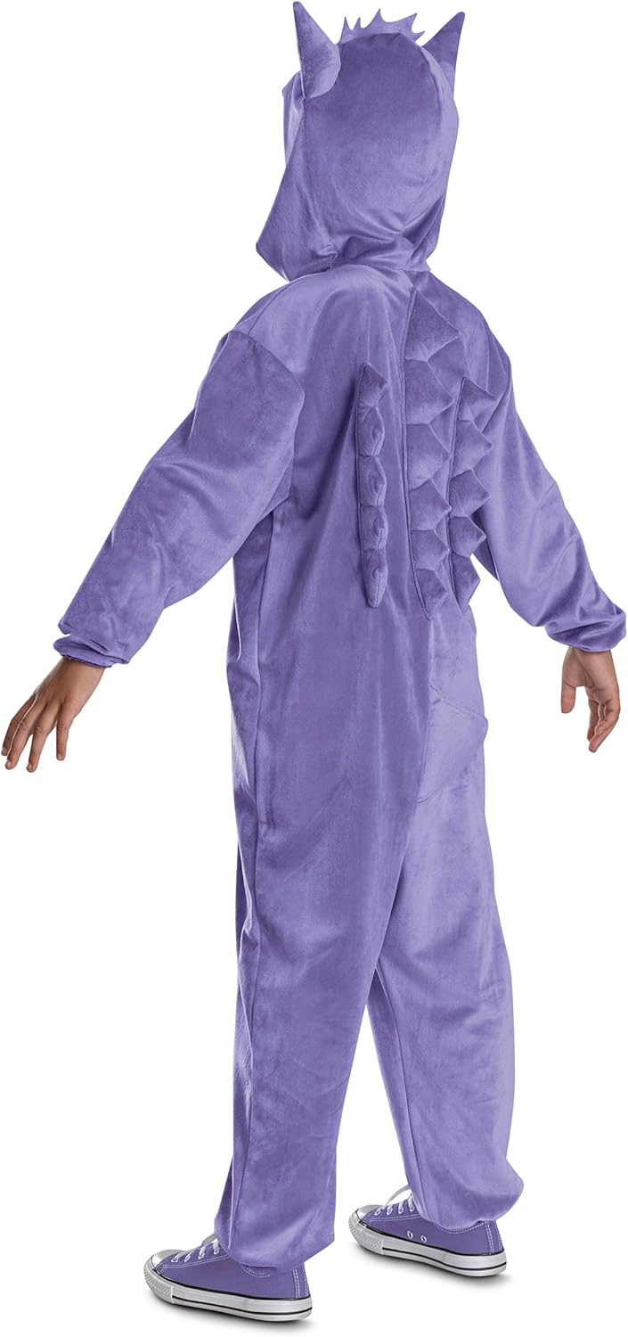 Disguise Pokemon Gengar Costume for Kids, Official Pokemon Outfit with Hooded Jumpsuit - Image 2