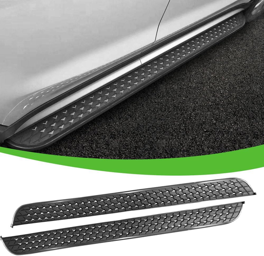 2Pieces Side Steps Fixed Pedals Nerf Bars Running Board (with Brackets) Fits for Land Rover Defender 110 130 2020-2023 2024 2025