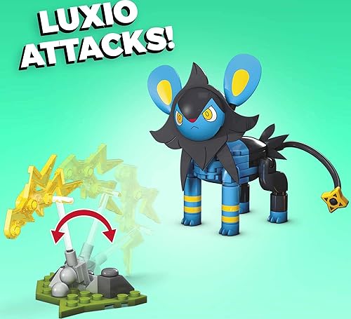 Miniatura 3 de Mega Construx Pokemon Luxio - Juego de construcción con figuras de personajes, juguetes de construcción para niños (67 piezas)