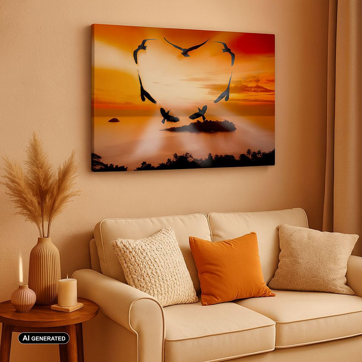 Stampe da Parete Moderne 100x70 cm Quadro su Tela Paesaggi Natura - 2440 | Paesaggio Isola Quadro Decorativo Grande 1 pezzo Soggiorno Camera da Letto Arte da Parete Decorazione da Parete ARTTOR