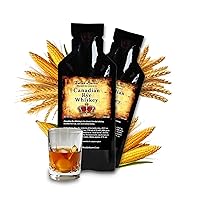 Vista 9 de Aromatizante de esencia de whisky de centeno canadiense (paquete de 5), paquete de repuesto de sabor a licor para kits Bootleg y envejecimiento