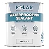 Polar Waterproofing Sealant - 33 Fl Oz - Clear Invisible Finish - Outdoor Waterproof Coating for Interior & Exterior Wood, Brick, Stone Surfaces, Concrete Tile & Grout - One Coat Waterproof Protection